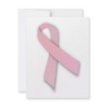 Pink Breast Cancer Awareness Ribbon invitations