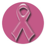PINK BREAST CANCER AWARENESS RIBBON stickers