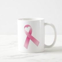 Pink Breast Cancer Ribbon Coffee Mug