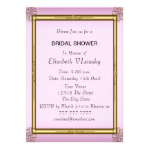 Pink Bridal Shower Invitation