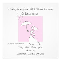 Pink Bridal Shower Personalized Invite