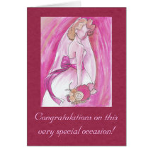 Pink Bride Card