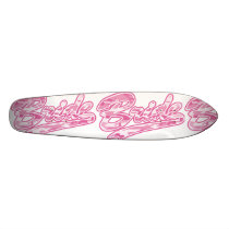 Pink Bride Skateboard