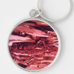 Pink Broken Glass Macro Keychain