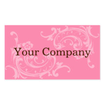 Pink & Brown Business Card