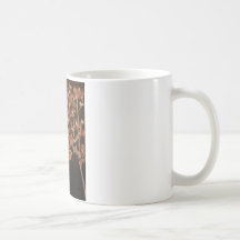 Pink & Brown Cherry Blossom Coffee Mugs