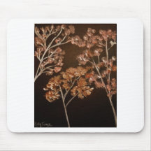 Pink & Brown Cherry Blossom Mousepad