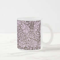 Pink & Brown Page Border mugs