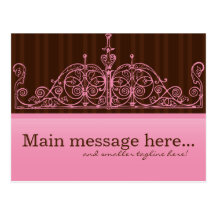 Pink & Brown Sales Postcard