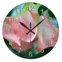 Pink Brugmansia Wall Clock