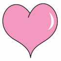 Pink Bubble Gum Heart photo sculptures