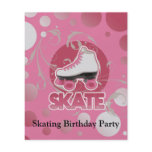 Pink Bubble Swirl Roller Skate, Skating flyers