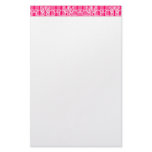 Pink Bunny Border Personalized Stationery