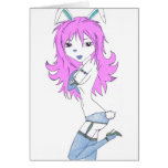 Pink Bunny Greeting Cards