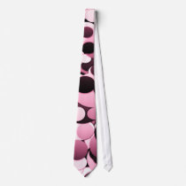 Pink & burgundy polka dot ties