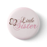 Pink Butterfly 2 Little Sister buttons