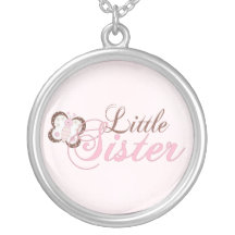 Pink Butterfly 2 Little Sister Pendant