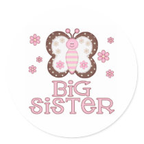 Pink Butterfly Big Sister