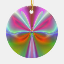 Pink Butterfly Christmas Tree Ornaments
