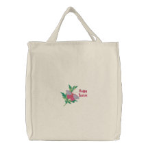 Pink Butterfly Customizable Tote Bags