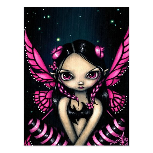 "Pink Butterfly Fairy" Postcard