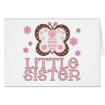 Pink Butterfly Little Sister Cards