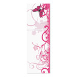 Pink butterfly Profile Card business cards