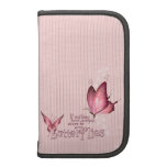 Pink Butterfly Rickshaw Folio Organizers