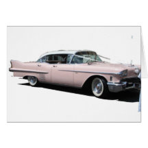 Pink Cadillac Greeting Cards