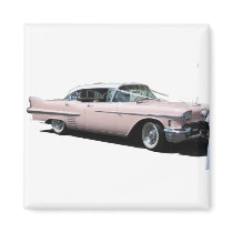 Pink Cadillac Fridge Magnets