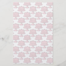 Pink Cake Pattern. Flyer