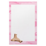Pink Camo and Combat Boots Stationery