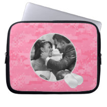 Pink Camo and Dog Tags Photo laptop sleeve laptop sleeves