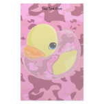 Pink Camo Ducky Stationery Design