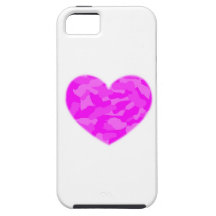 Pink Camo Heart