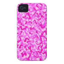 Pink Camo v2 iPhone 4 Cases