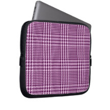 Pink Candy Check Computer Sleeve