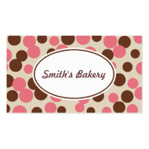 Pink Candy Dots Business Card