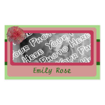 Pink Carnation Brag Cards Business Cards