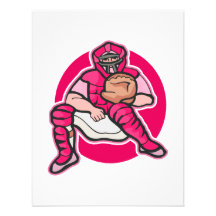 Pink Catcher Personalized Invitations