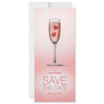 Pink Champagne - Save the date announcement invitations