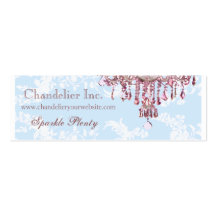 Pink Chandelier Business Card