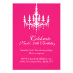 Pink Chandelier Invitations