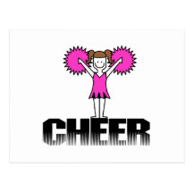 Pink Cheerleading T-shirts and Gifts Postcards