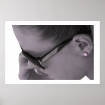 Pink Chelsea On the Phone Print