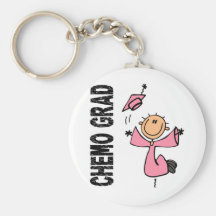 Pink CHEMO GRAD 1 (Breast Cancer) Keychain
