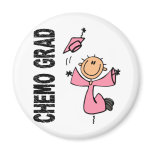Pink CHEMO GRAD 1 (Breast Cancer) magnets