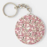 Pink Cherry Blossom Keyring Keychain