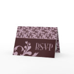 Pink & Chocolate RSVP Card