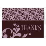 Pink & Chocolate Thanks Card